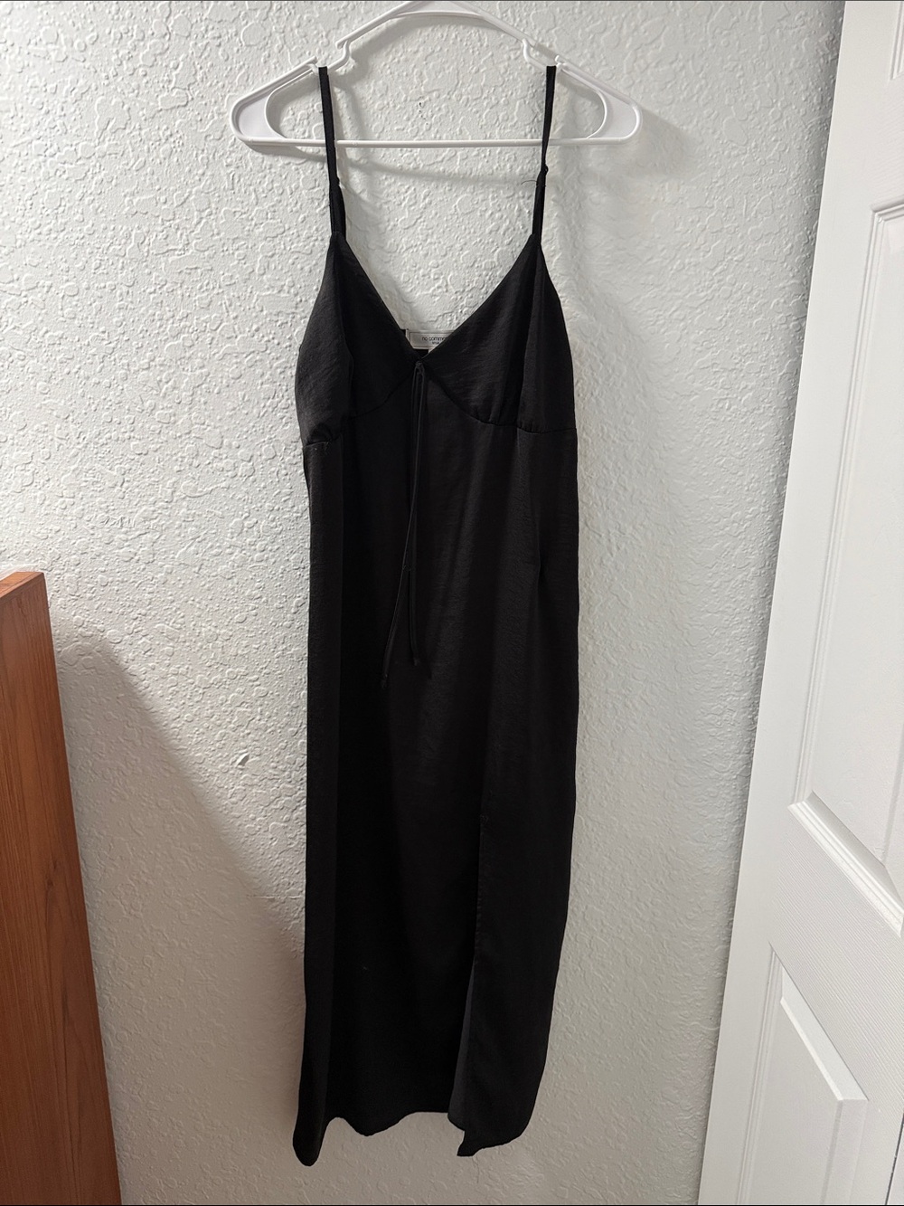 No Comment Black Slip Dress Size Large